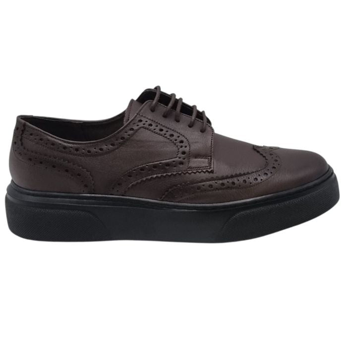 Pantofi Bărbați Casual Din Piele Naturală Neagra 2572