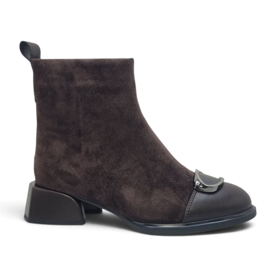 Ghete Damă Casual Din Piele Naturală Maro 30200