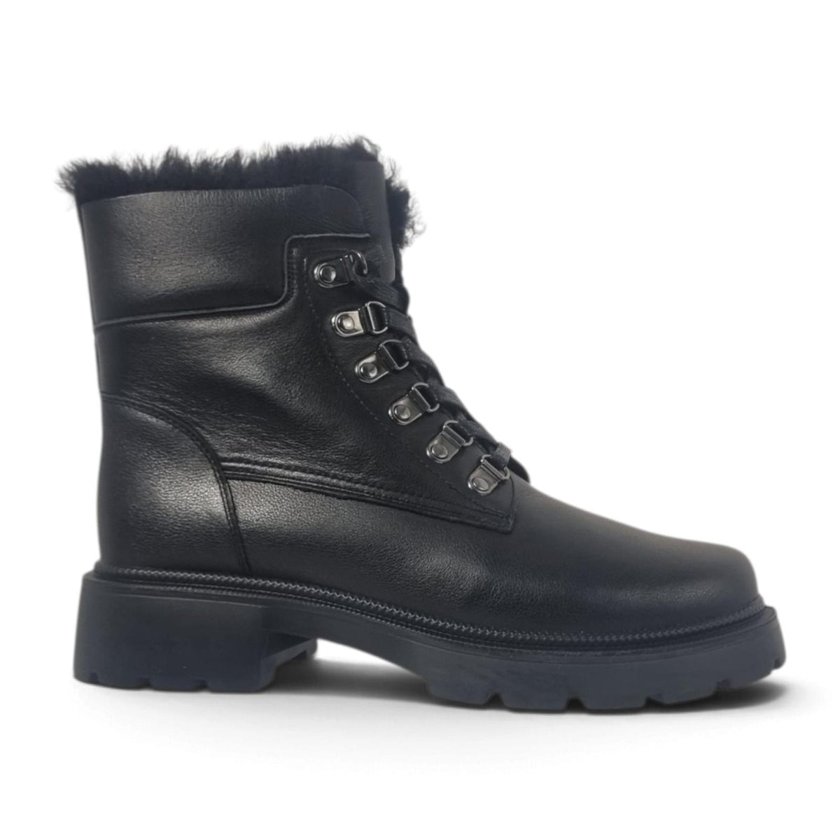 Ghete Damă Casual Din Piele Naturală Neagra 30210