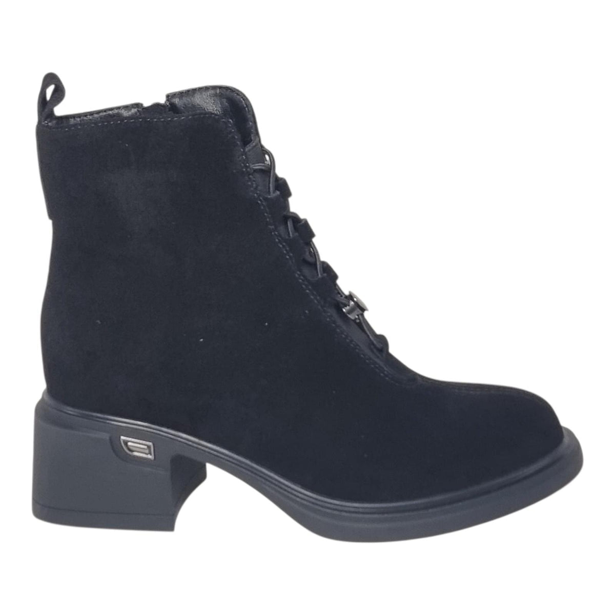 Ghete Damă Casual Din Piele Naturală Neagra 30212