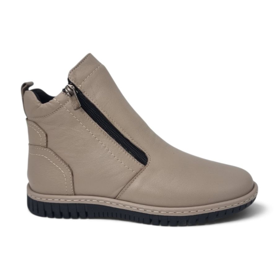 Ghete Damă Casual Din Piele Naturală Vizon 30226
