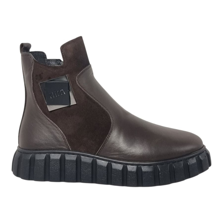 Ghete Damă Casual Din Piele Naturală Maro 30232