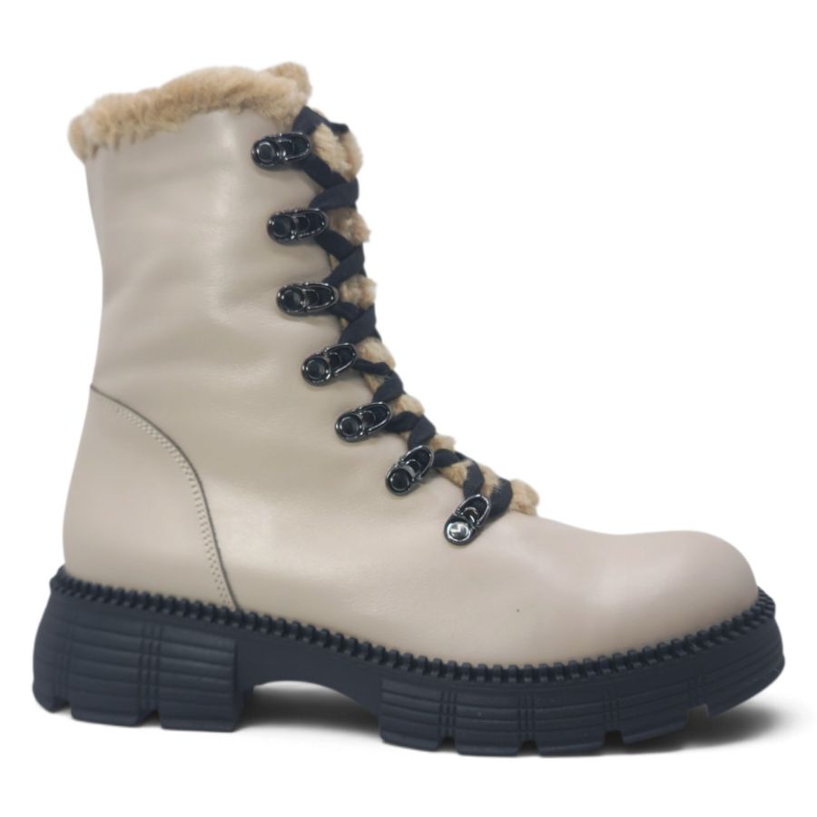 Ghete Damă Casual Din Piele Naturală Vizon 30238