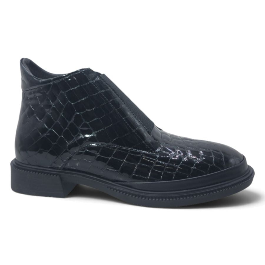 Ghete Damă Casual Din Piele Naturală Neagră 30240