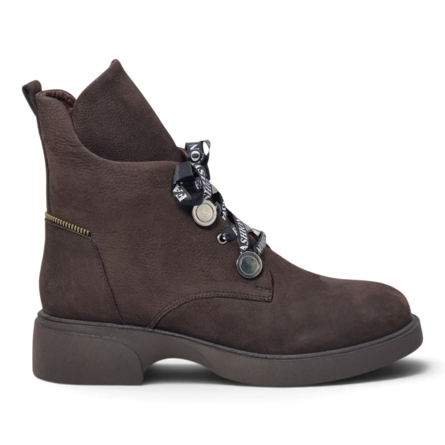 Ghete Damă Casual Din Piele Naturală Maro 30247