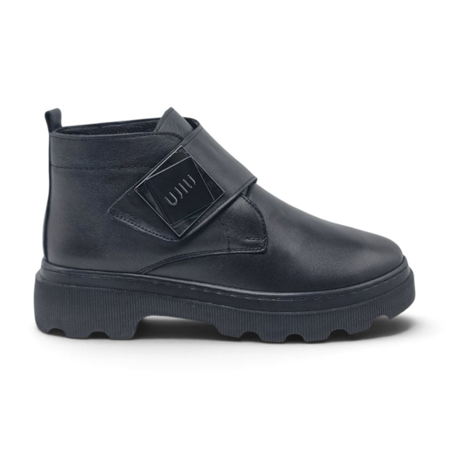 Ghete Damă Casual Din Piele Naturală Neagră 30251