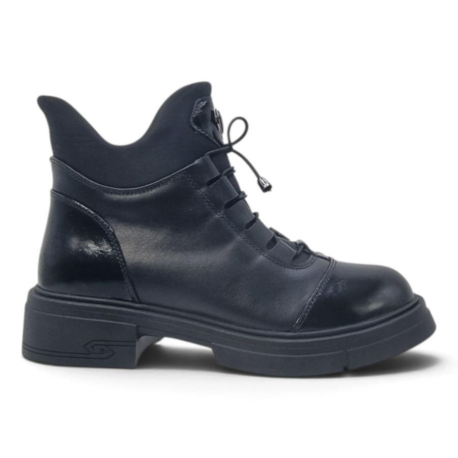 Ghete Damă Casual Din Piele Naturală Neagră 30253