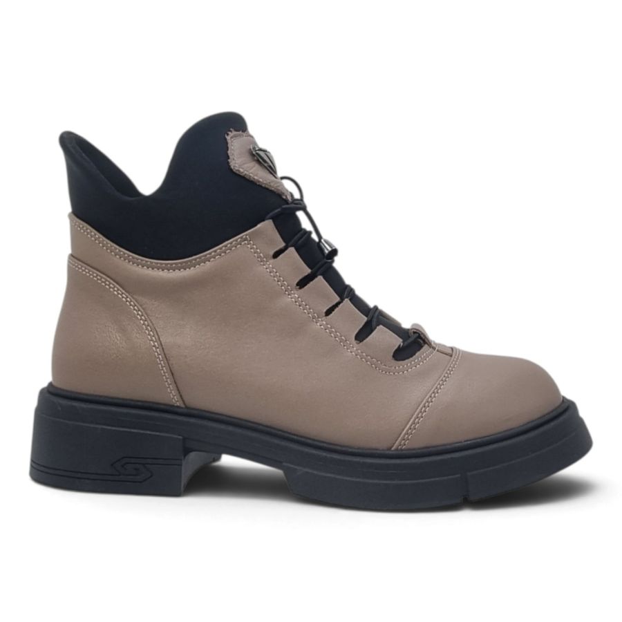 Ghete Damă Casual Din Piele Naturală Vizon 30255
