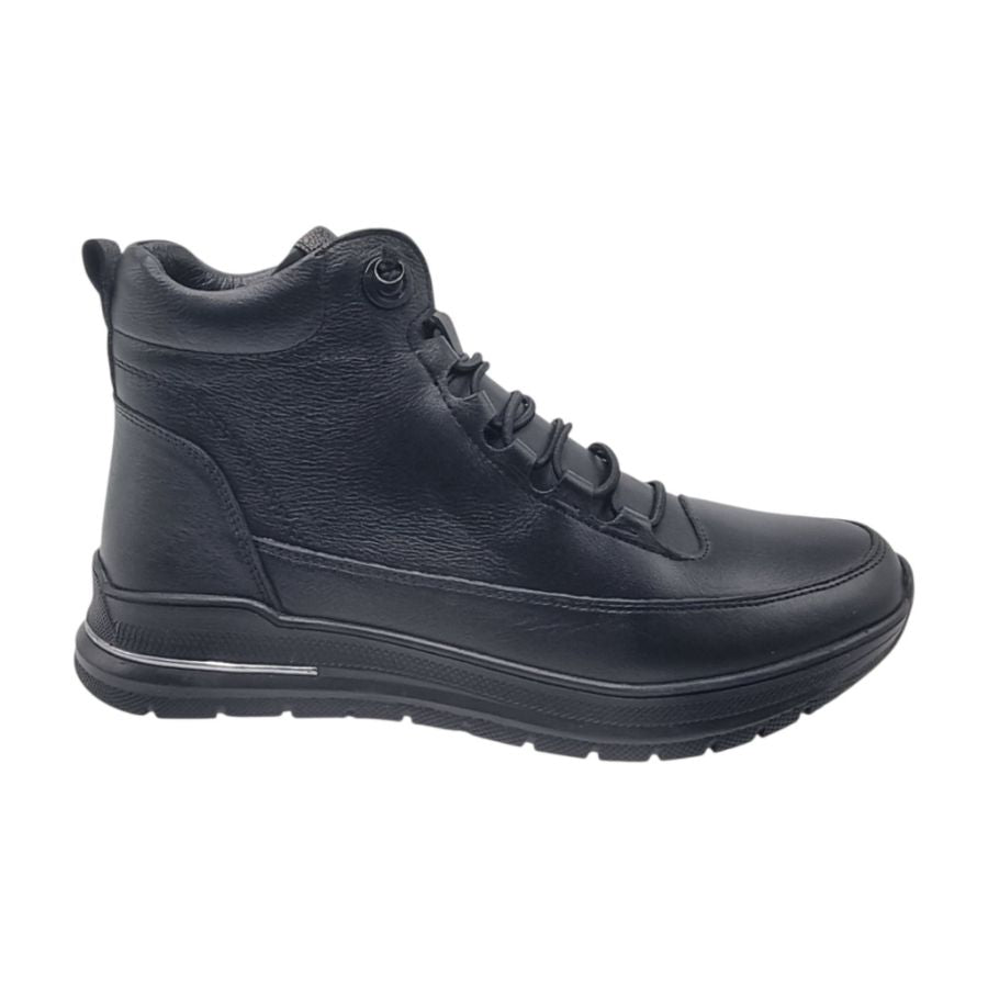 Ghete Damă Casual Din Piele Naturală Neagră 30257