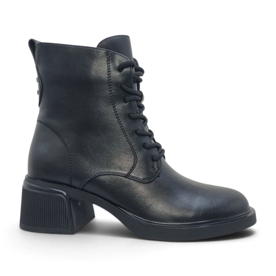 Ghete Damă Casual Din Piele Naturală Neagră 30261