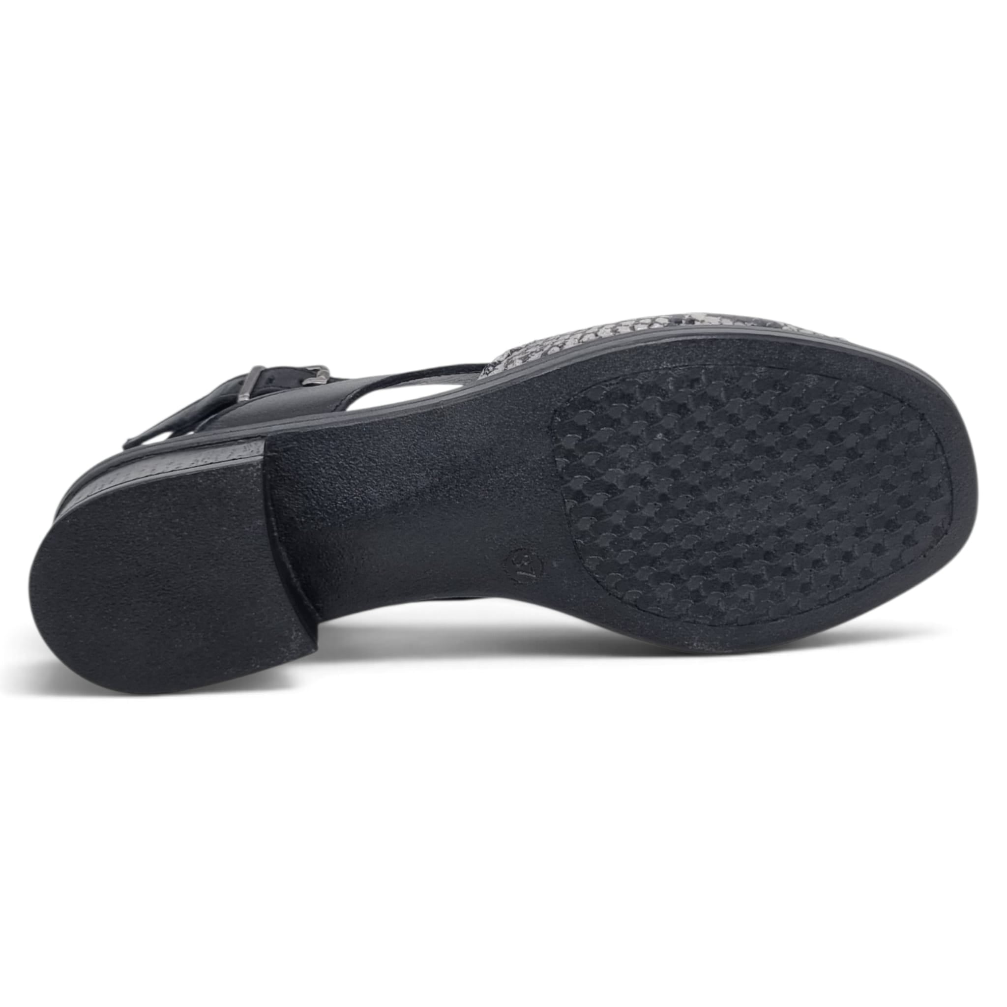 Sandale Damă Confort Din Piele Naturală Neagră 13818