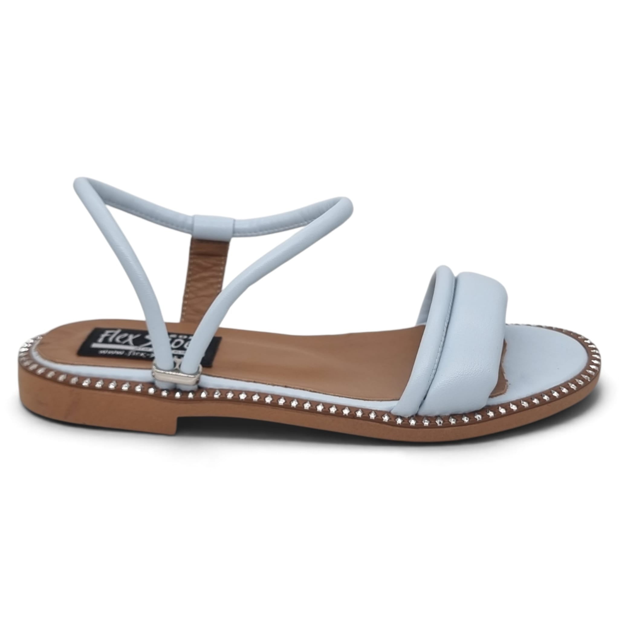 Sandale Damă Casual Confort Din Piele Naturală Blue 13773