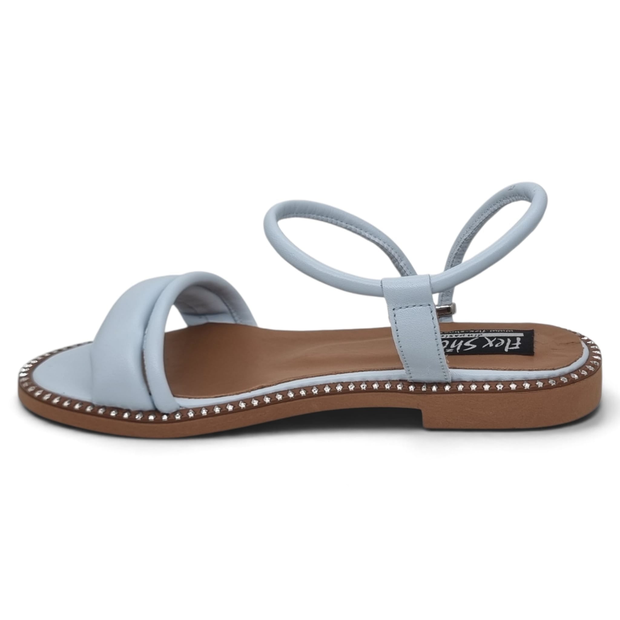 Sandale Damă Casual Confort Din Piele Naturală Blue 13773