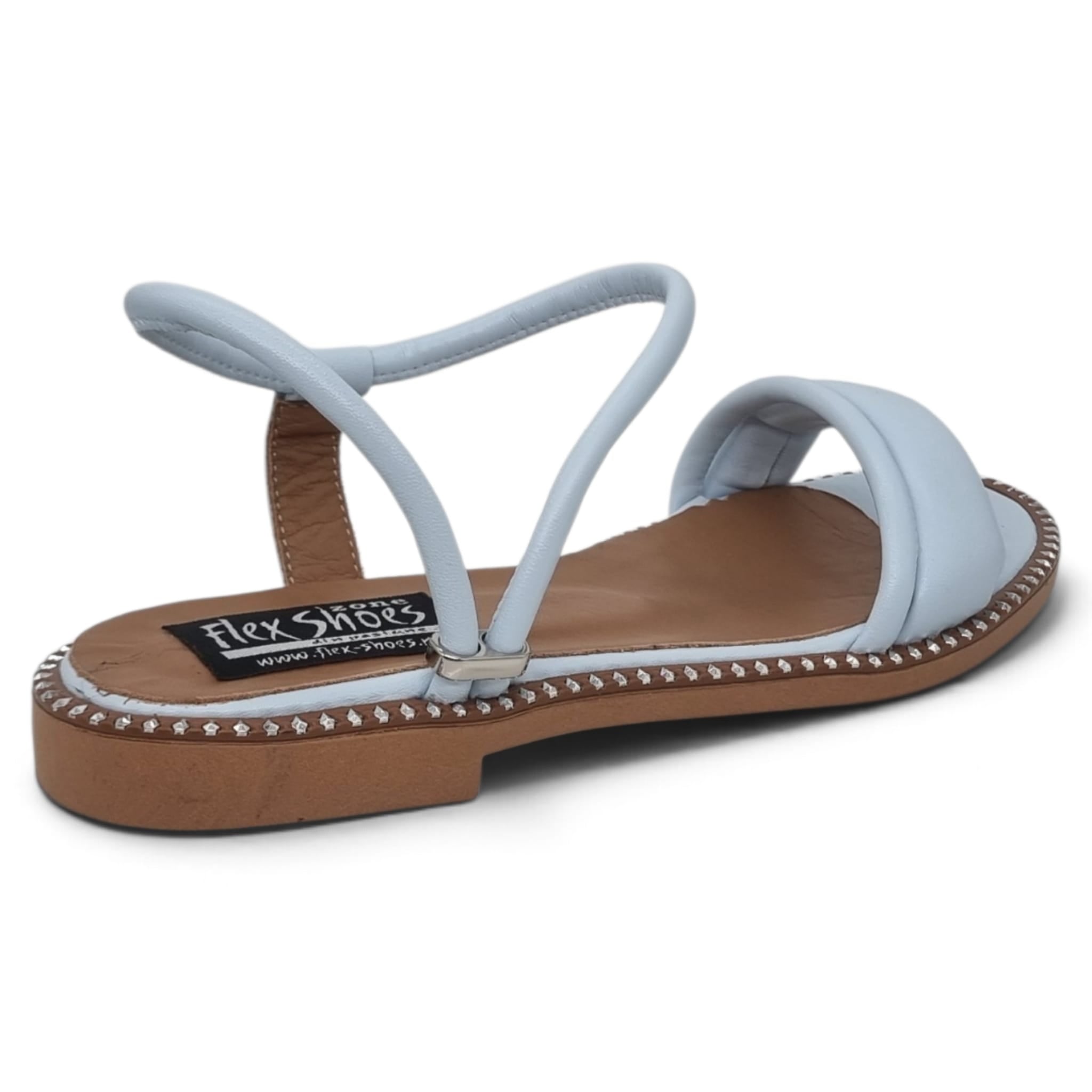 Sandale Damă Casual Confort Din Piele Naturală Blue 13773