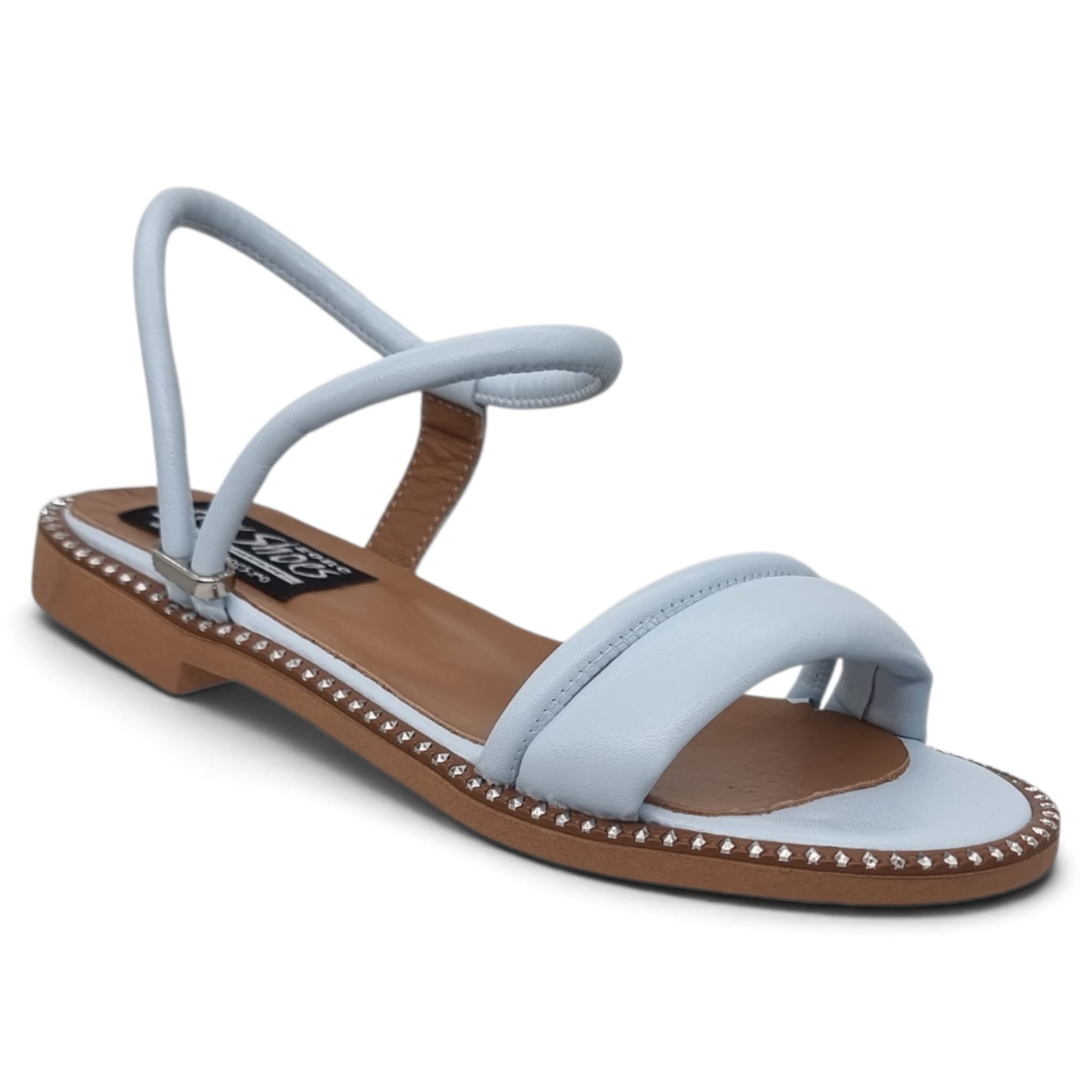 Sandale Damă Casual Confort Din Piele Naturală Blue 13773