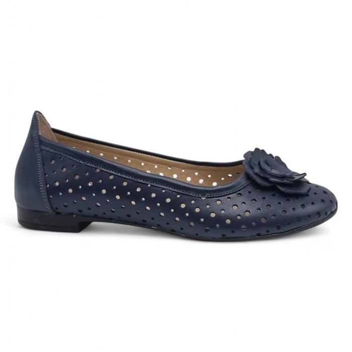 Balerini Damă Din Piele Naturală Bleu 15209
