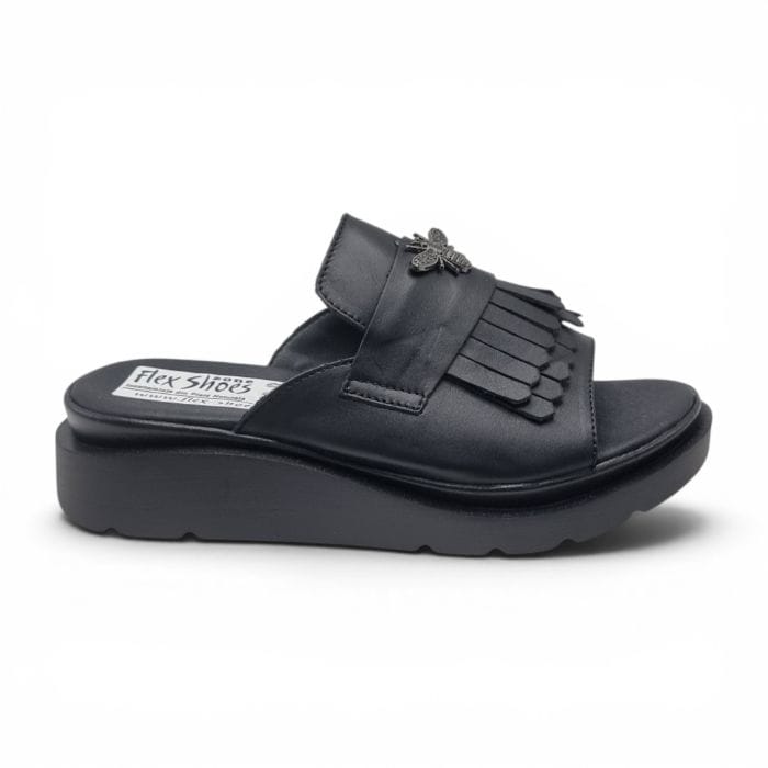 Sandale Damă Casual Confort Din Piele Naturală Neagră 13836
