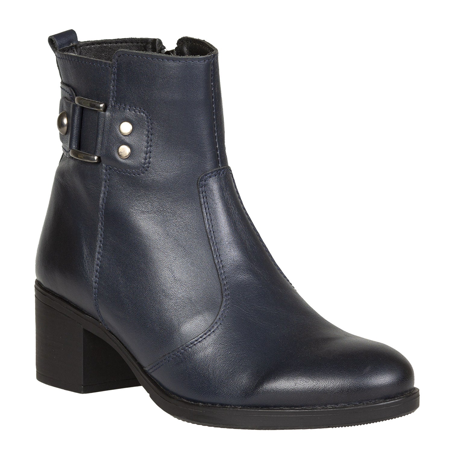 Ghete Damă Casual Din Piele Naturală Blue 30125