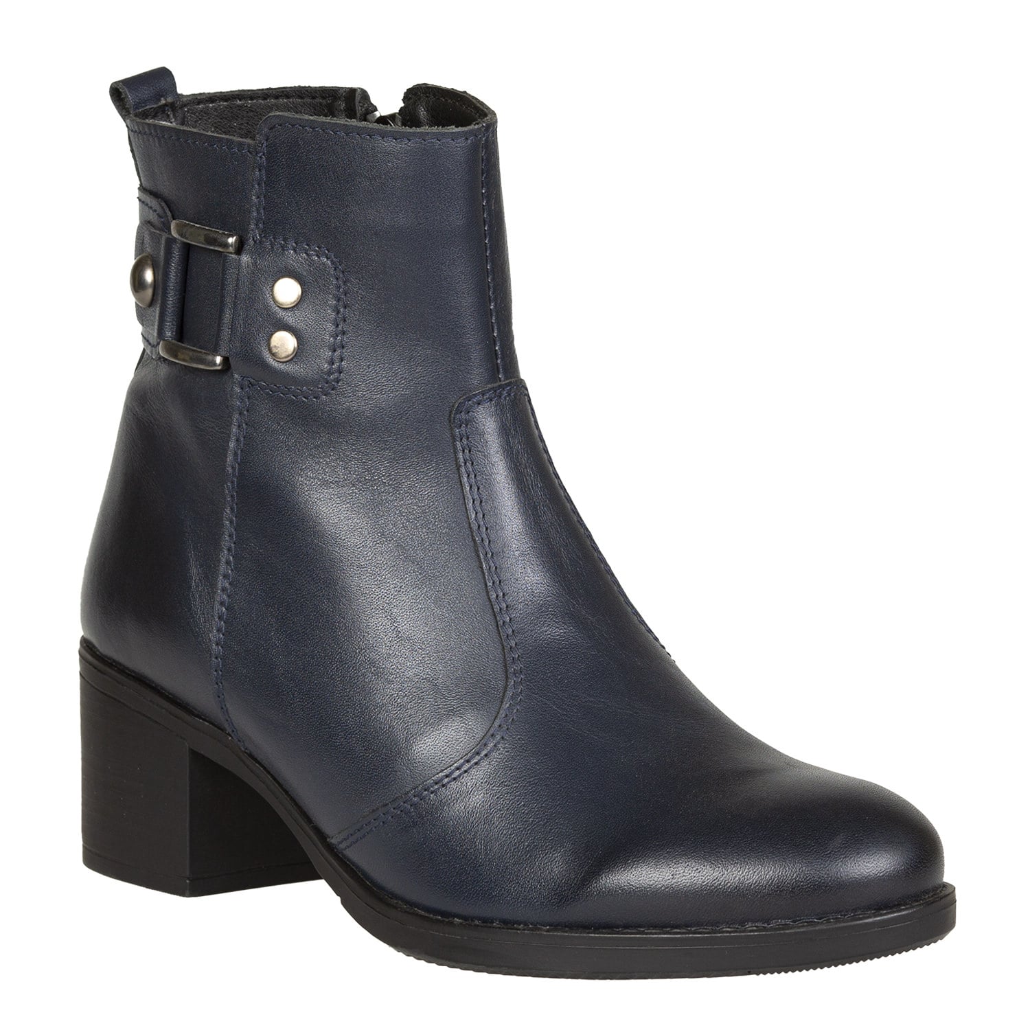 Ghete Damă Casual Din Piele Naturală Blue 30125