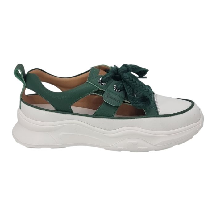 Sandale Damă Casual Confort Din Piele Naturală Verde 13831