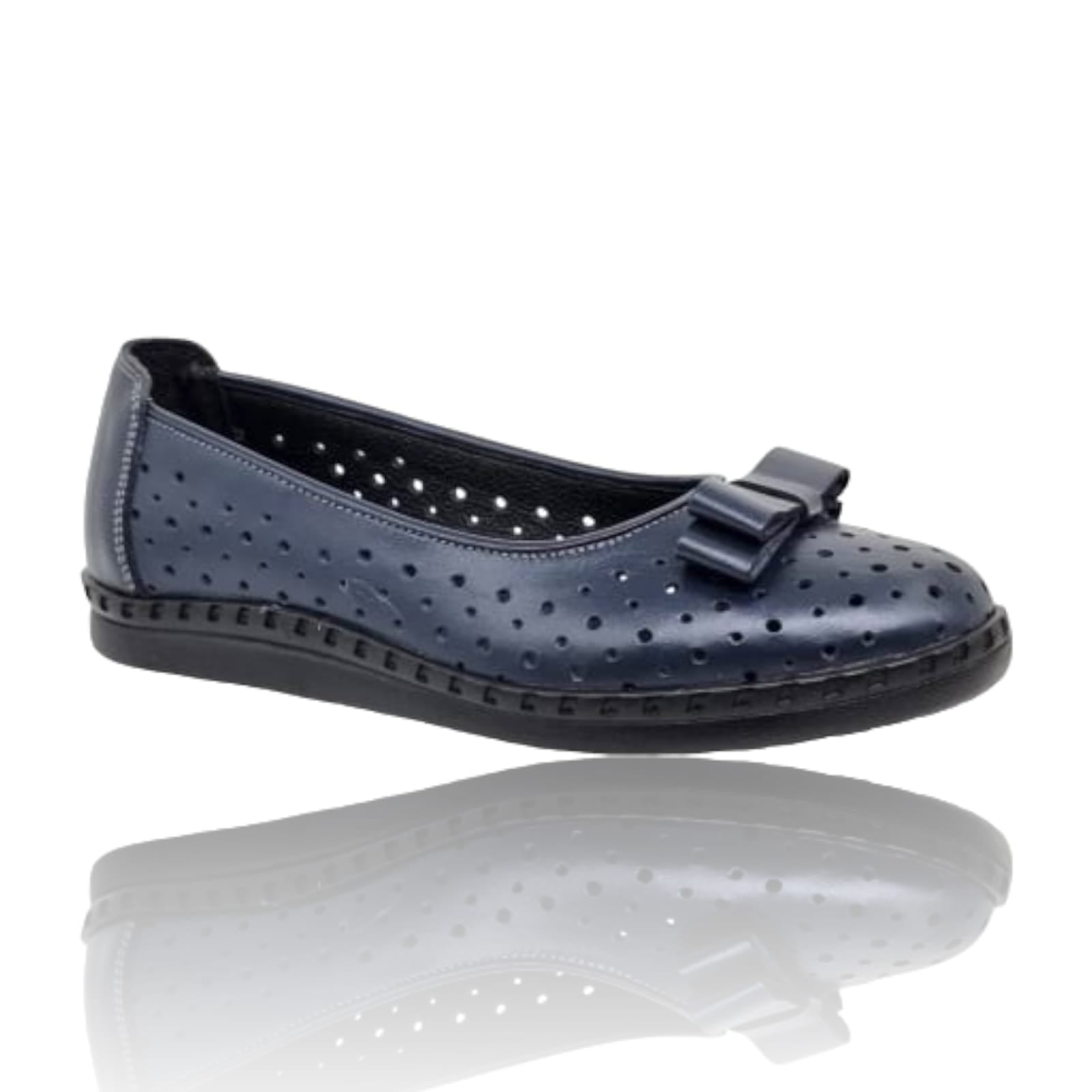 Balerini Damă Din Piele Naturală Bleumarin 15126