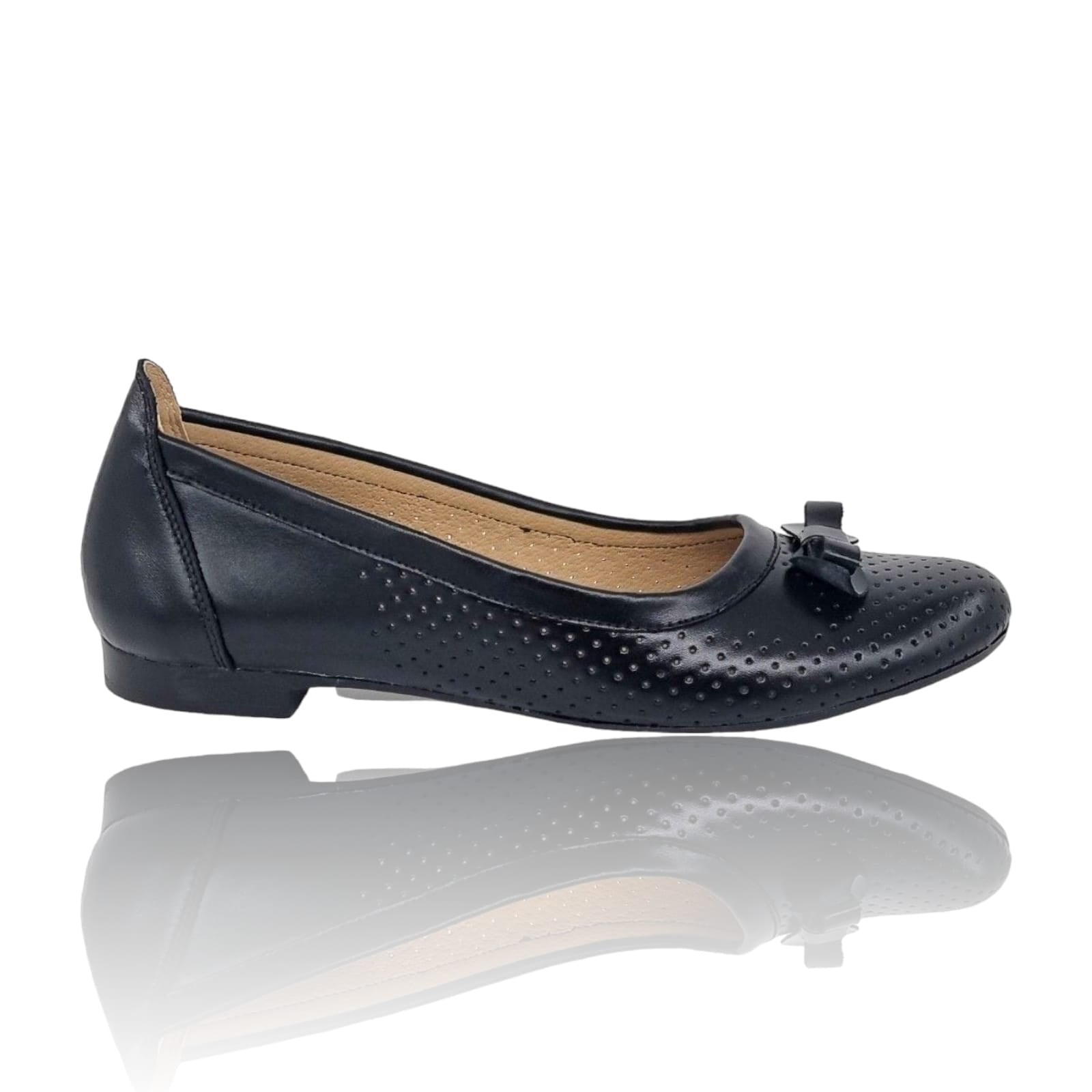Balerini Damă Din Piele Naturală Blue 15106