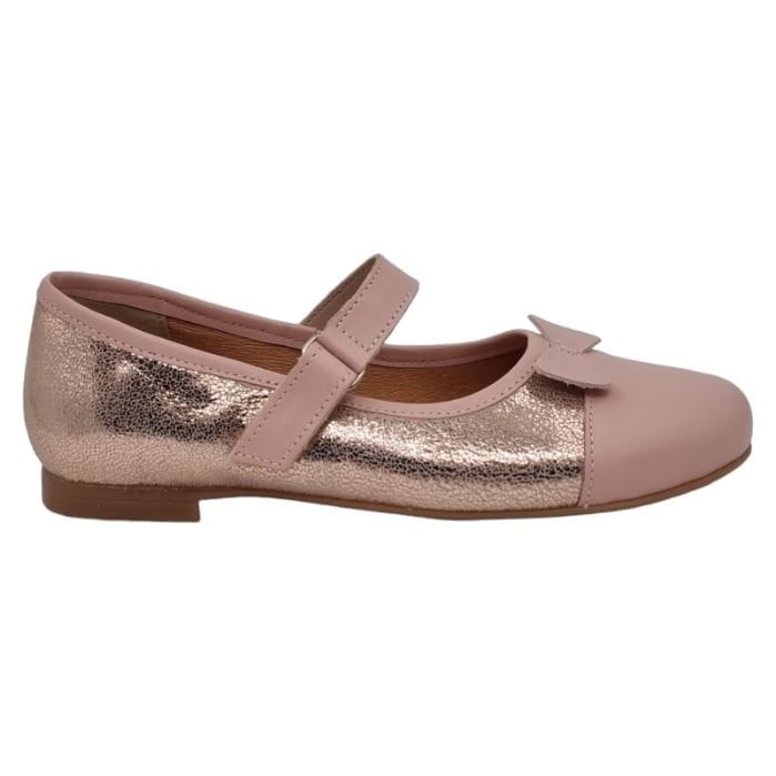 Balerine Pentru Fete Din Piele Naturală Roze 303