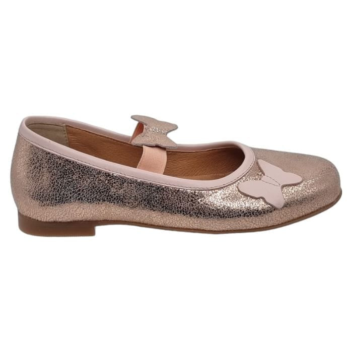 Balerine Pentru Fete Din Piele Naturală Roze 307