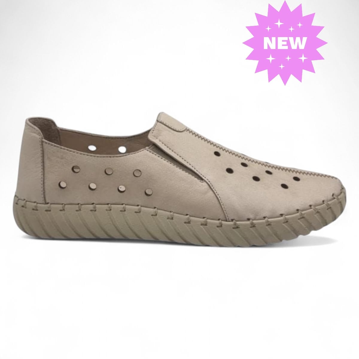 Balerini Damă Din Piele Naturală Crem 15174
