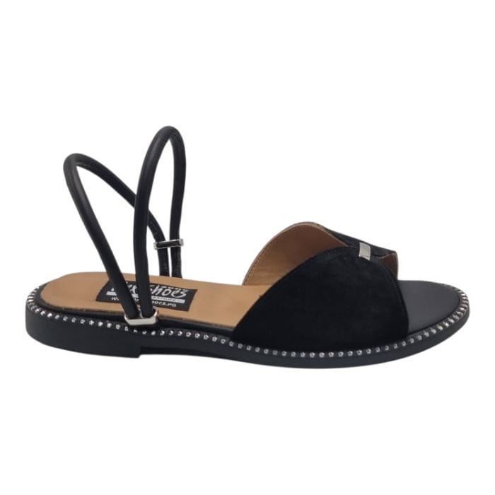 Sandale Damă Casual Confort Din Piele Naturală Neagră 13778