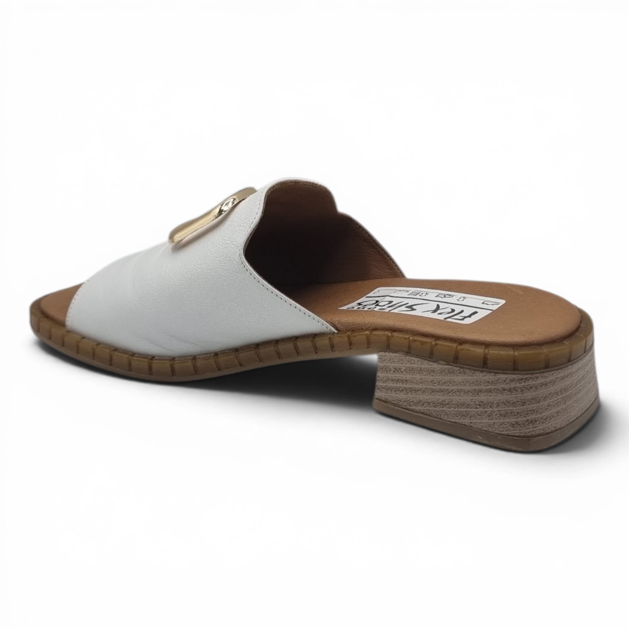 Sandale Damă Casual Confort Din Piele Naturală Albă 13796