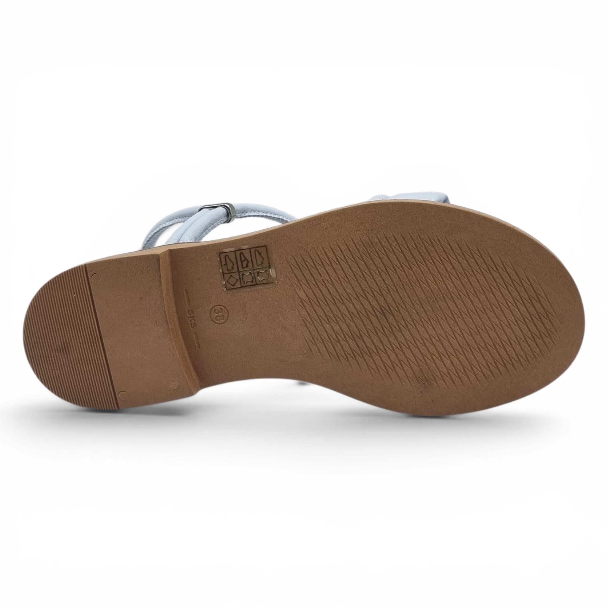 Sandale Damă Casual Confort Din Piele Naturală Blue 13773