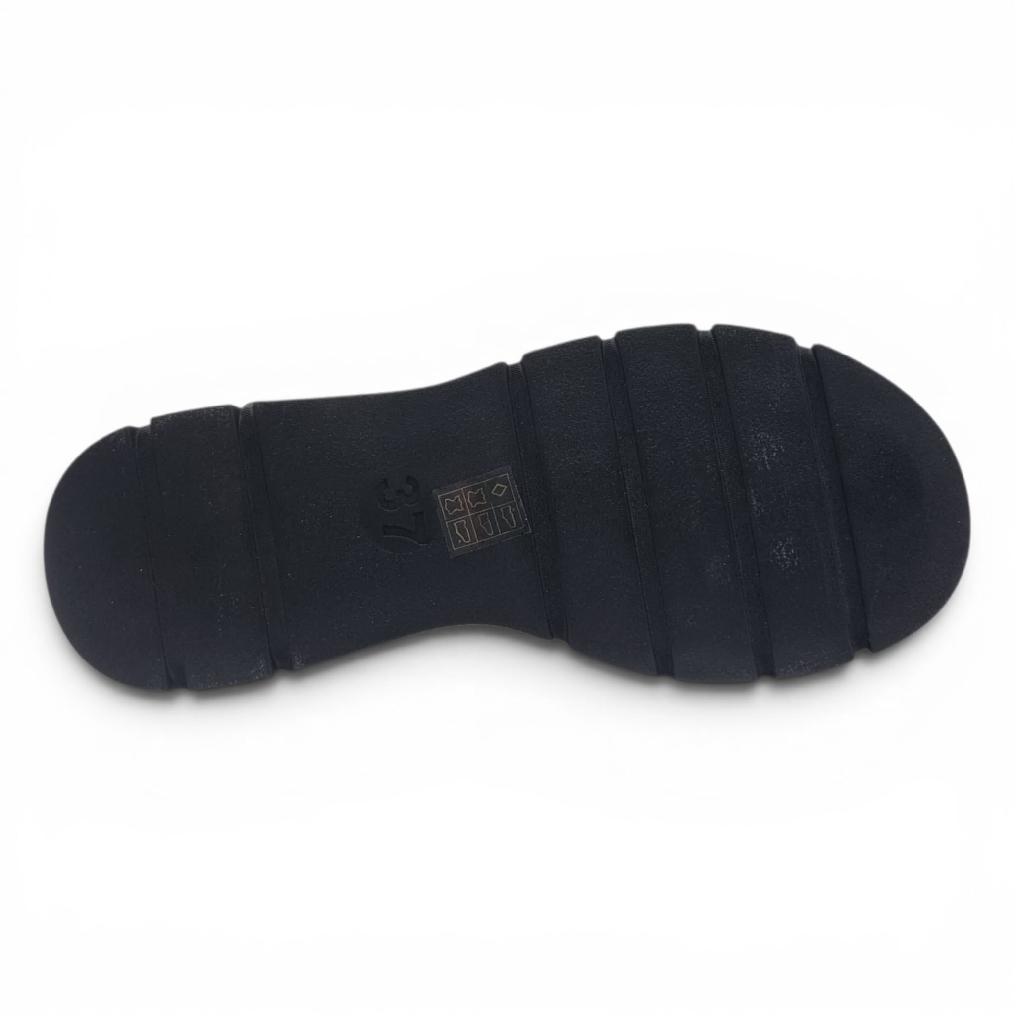 Sandale Damă Casual Confort Din Piele Naturală Neagră 13771