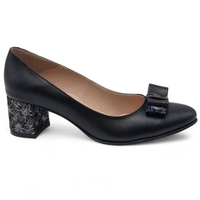 Pantofi Damă Eleganți Din Piele Naturală Neagră 20851