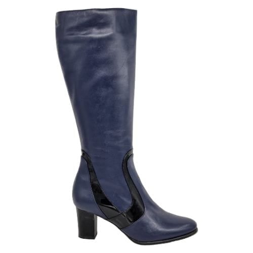 Cizme Damă Lungi Din Piele Naturală Blue 35127