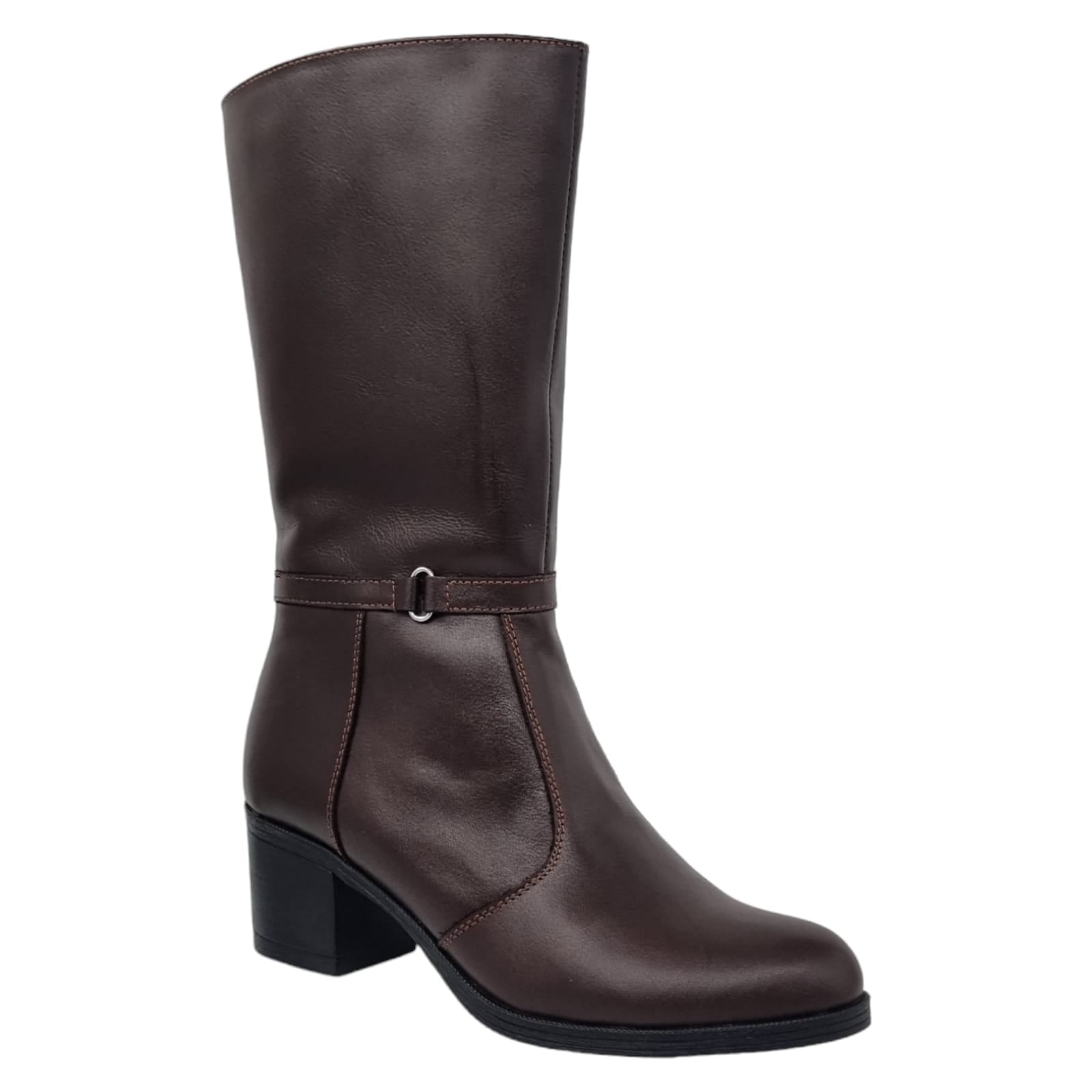 Cizme Damă Lungi Din Piele Naturală Maro 35111