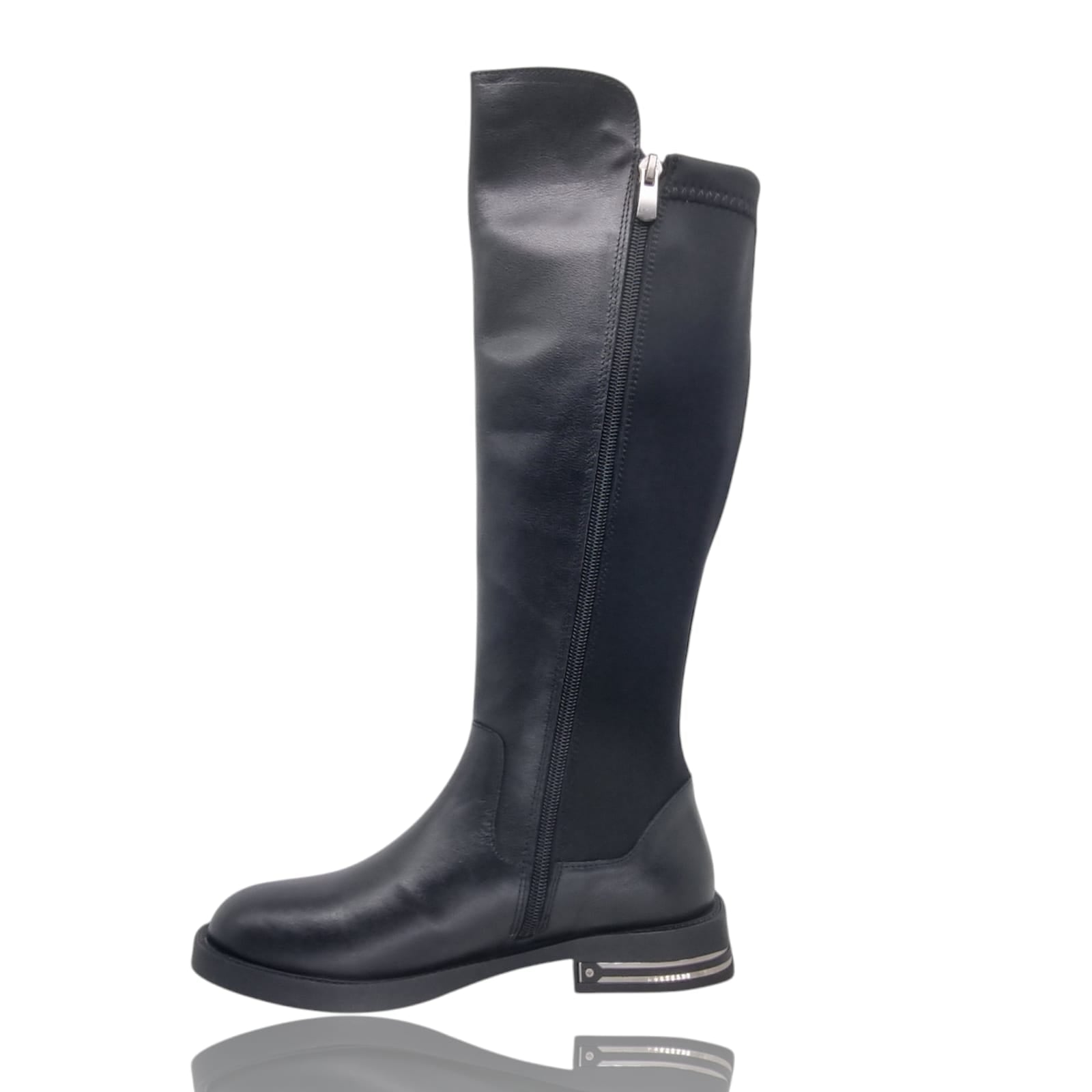 Cizme Damă Lungi Din Piele Naturală Neagră 35128