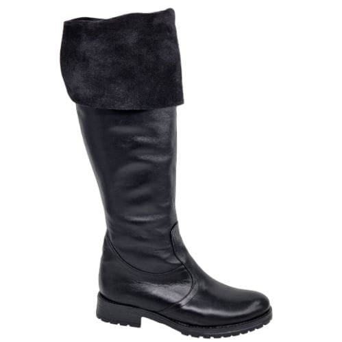 Cizme Damă Lungi Din Piele Naturală Neagră Vel 35125