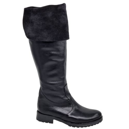 Cizme Damă Lungi Din Piele Naturală Neagră Vel 35125