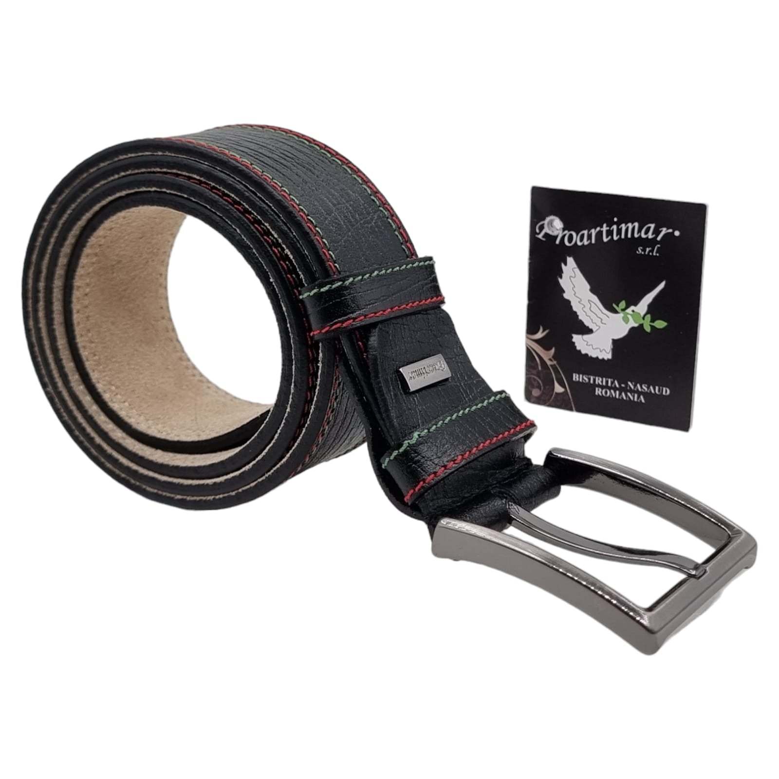 Curea Bărbați Din Piele Naturală Neagră 13