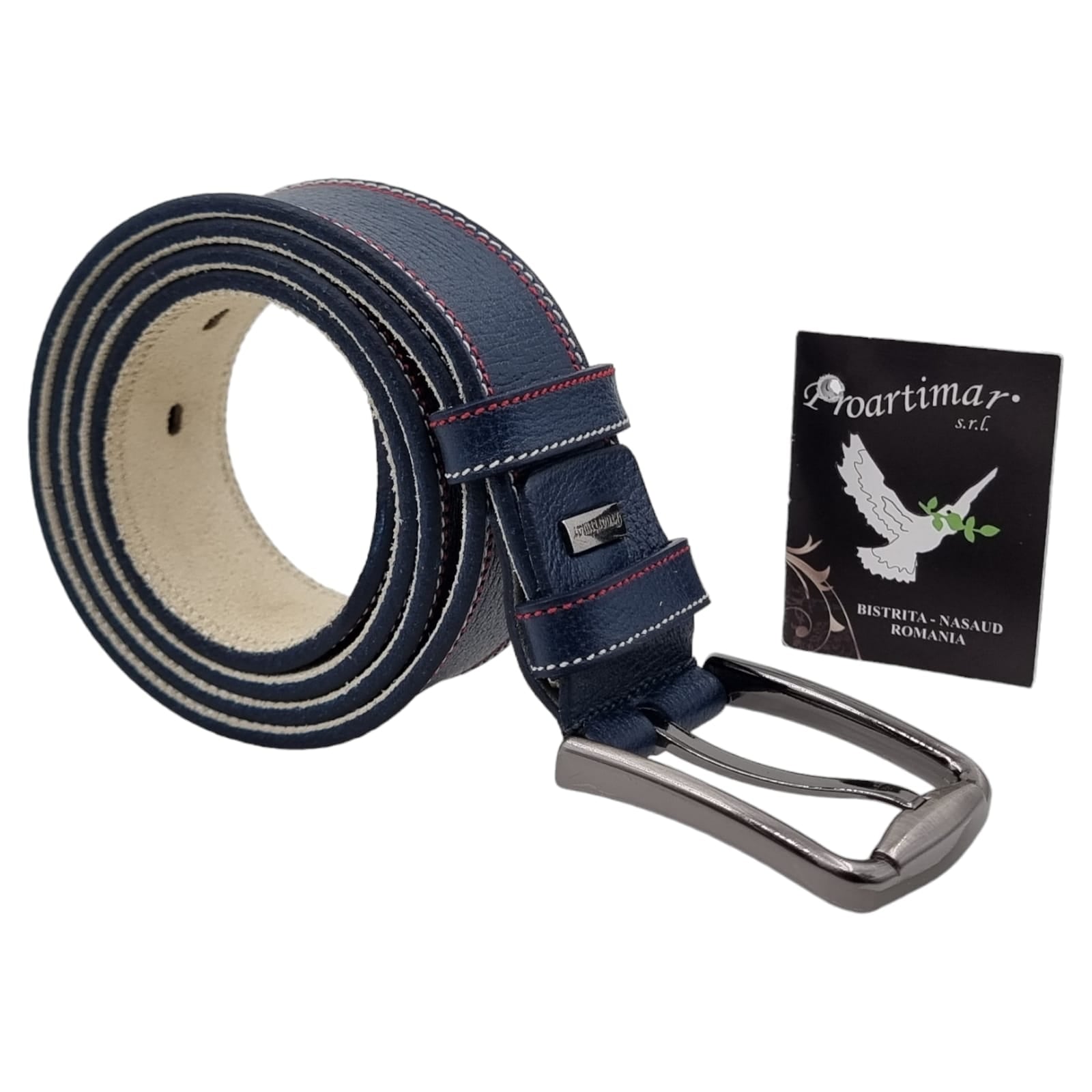 Curea Bărbați Din Piele Naturală Blue 15