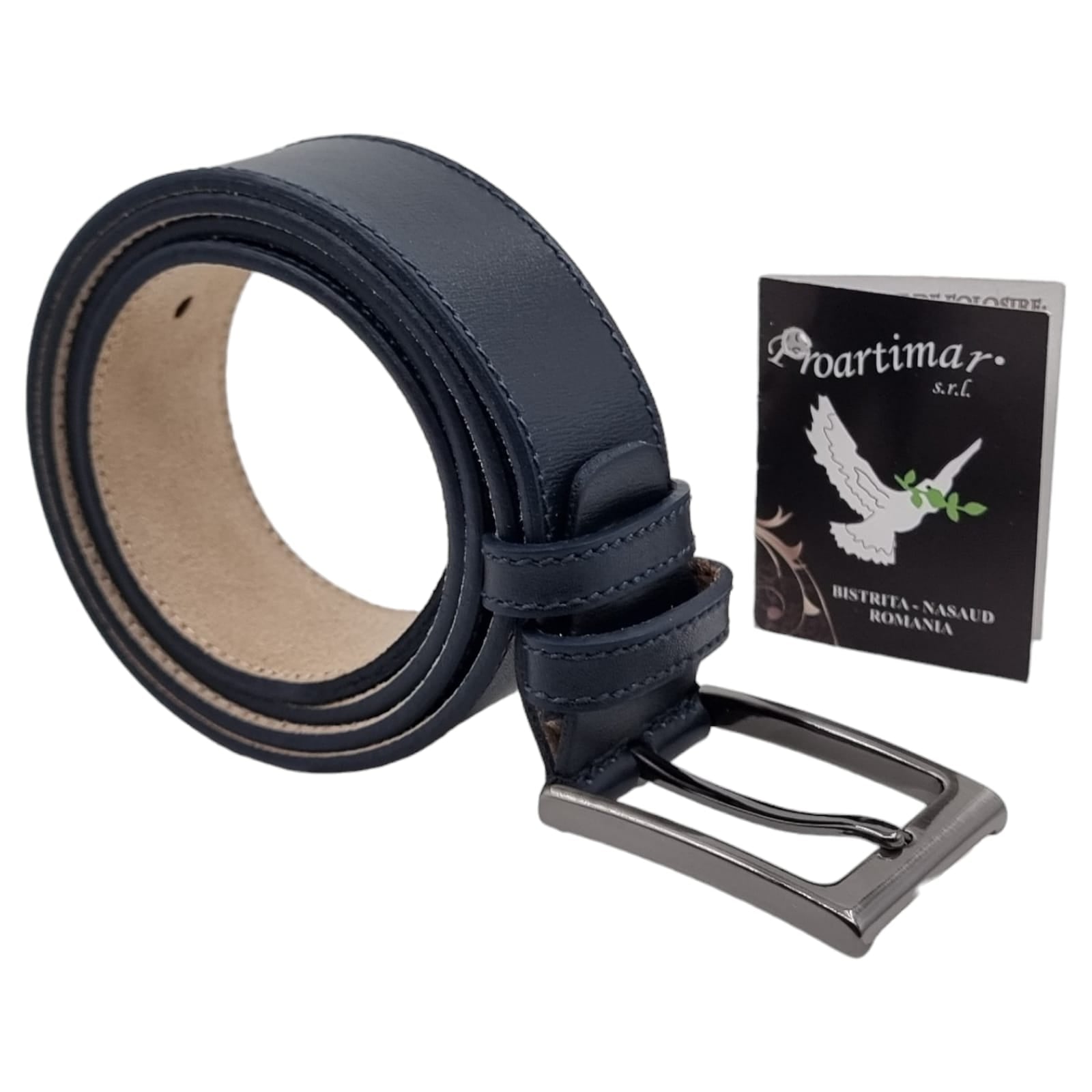 Curea Bărbați Din Piele Naturală Blue 17