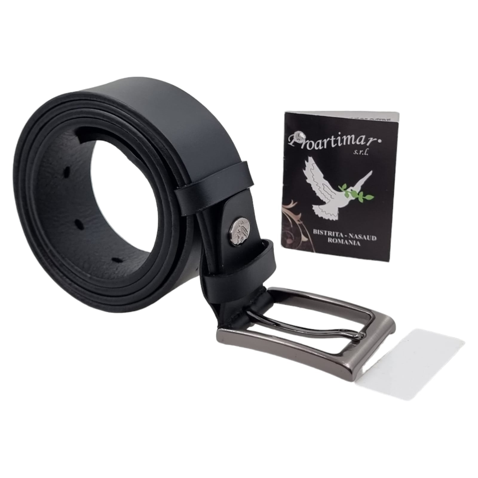 Curea Bărbați Din Piele Naturală Neagră 23