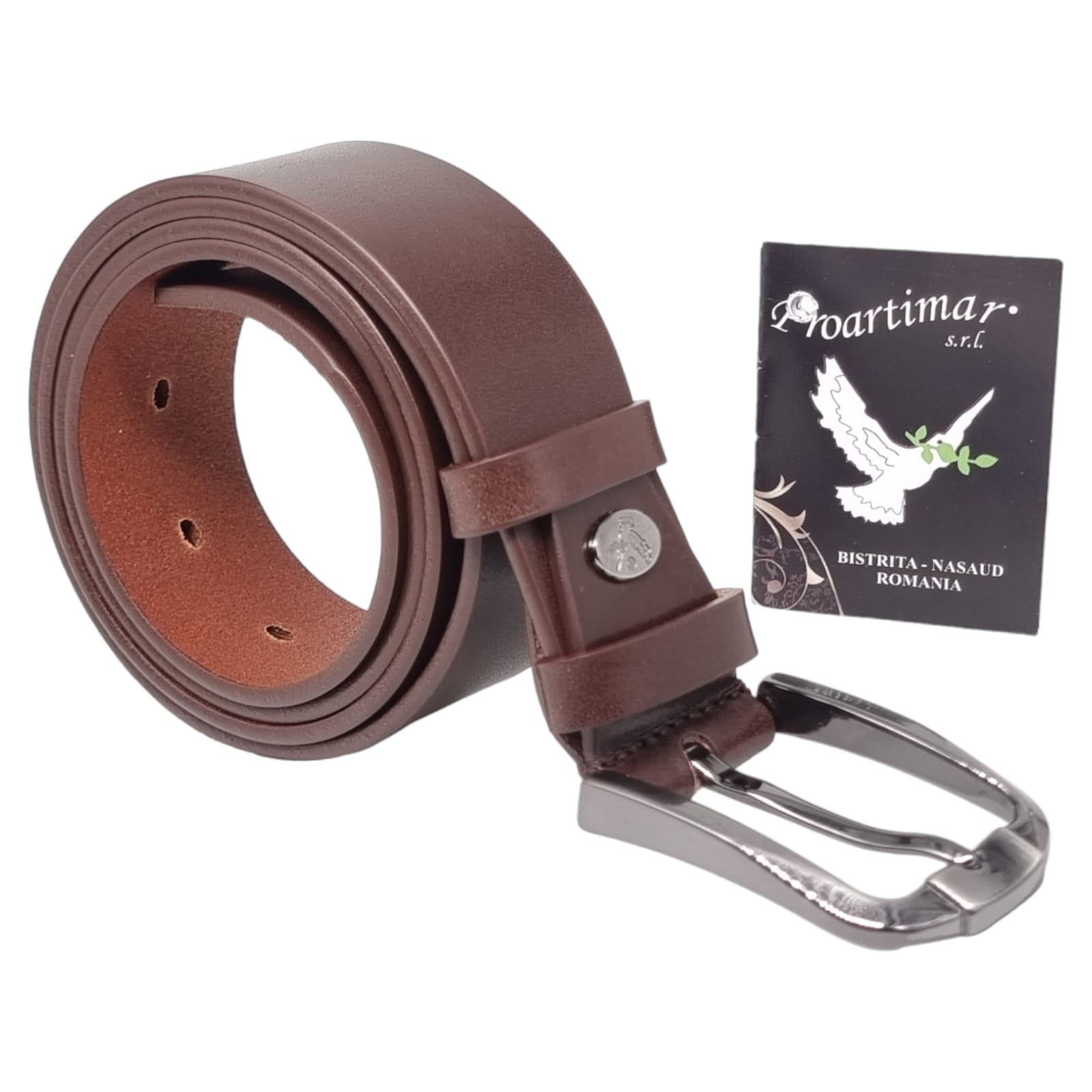 Curea Bărbați Din Piele Naturală Maro 25