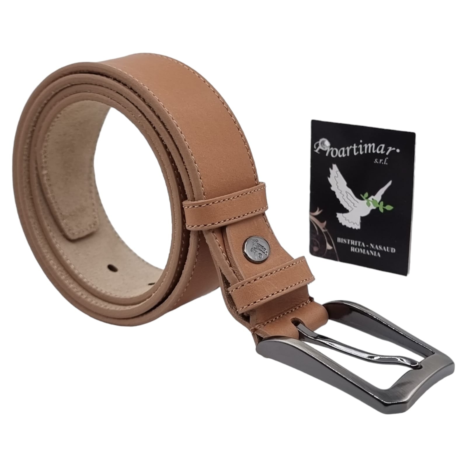 Curea Bărbați Din Piele Naturală Maro 26