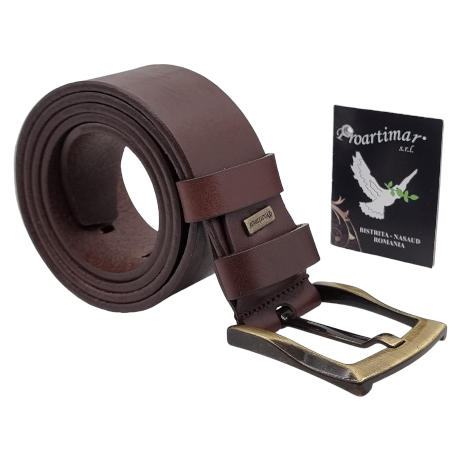 Curea Bărbați Din Piele Naturală Maro 28