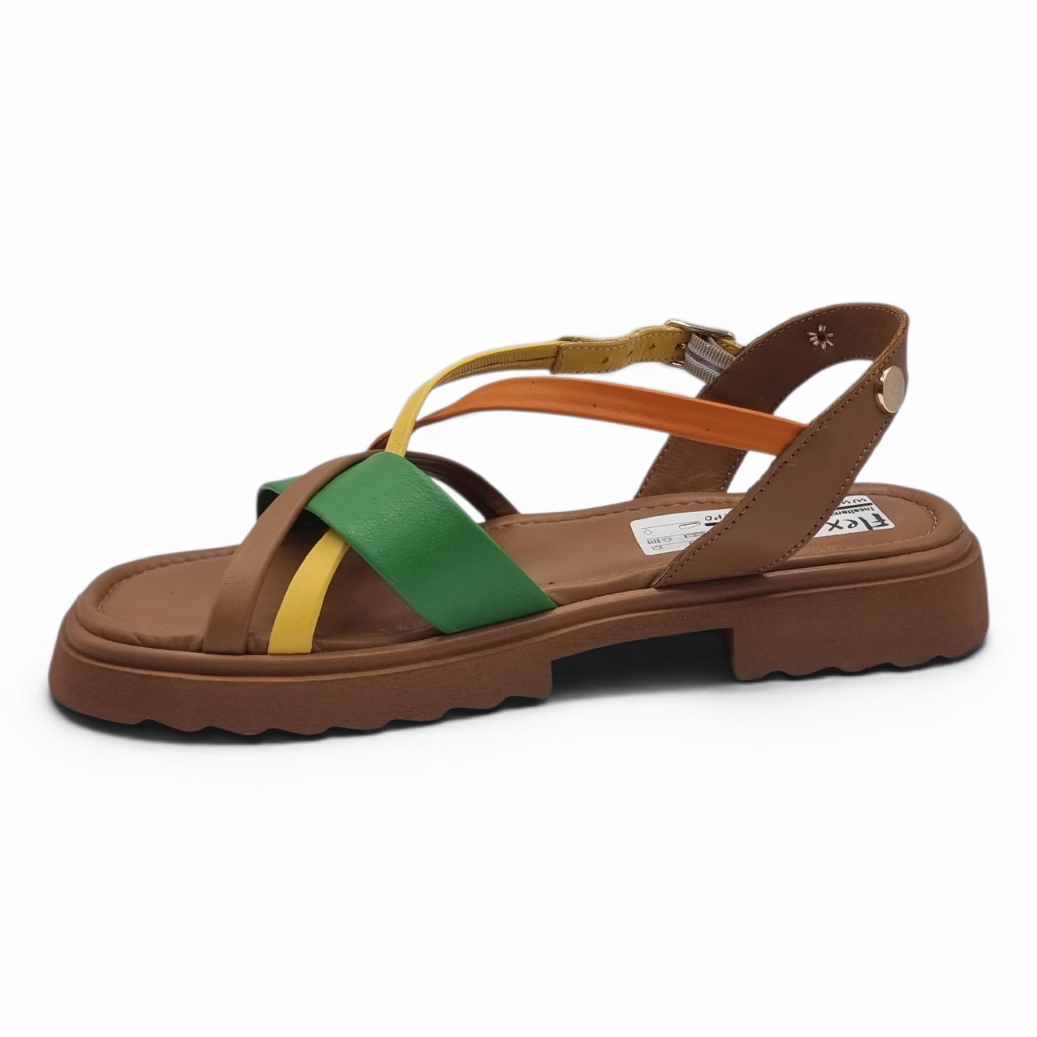 Sandale Damă Casual Confort Din Piele Naturală Maro Color 13783