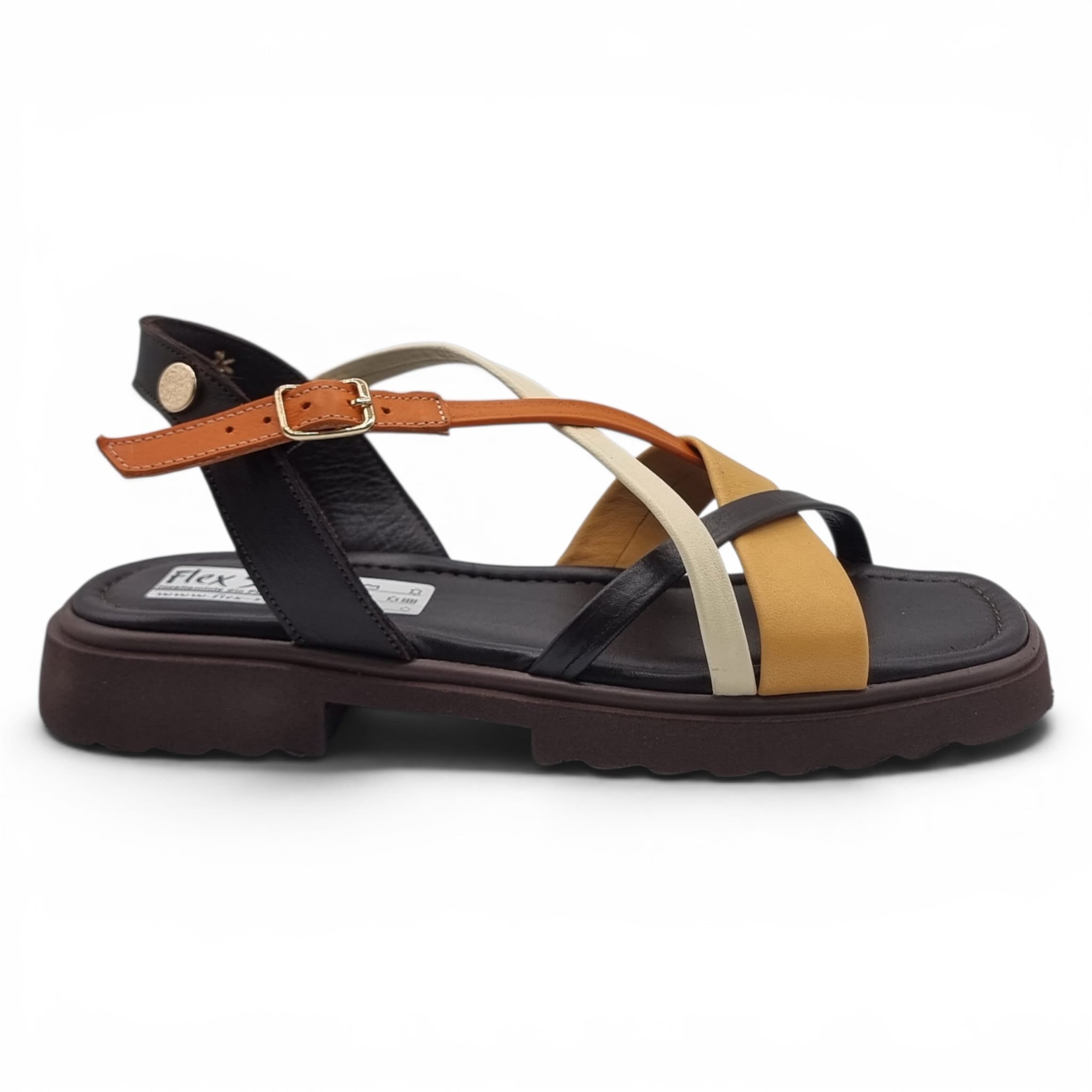Sandale Damă Casual Confort Din Piele Naturală Neagră Color 13768