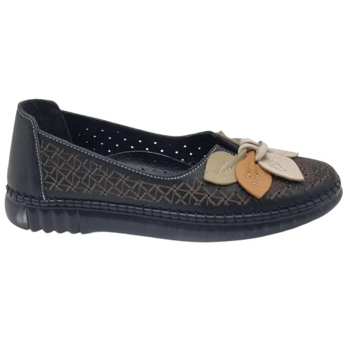 Pantofi Damă Casual Din Piele Naturală Crem 25470