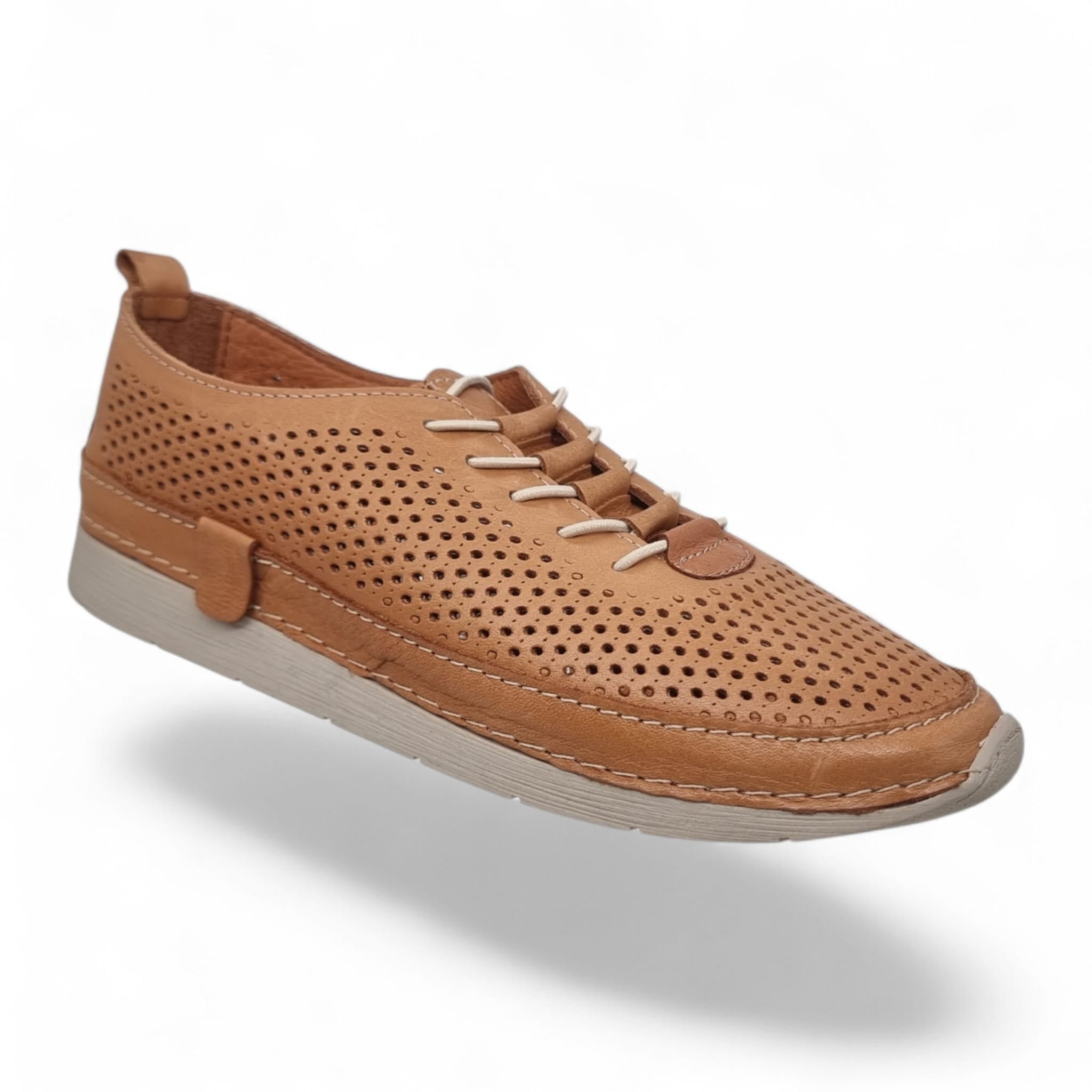 Pantofi Damă Casual Confort Din Piele Naturală Maro 25382